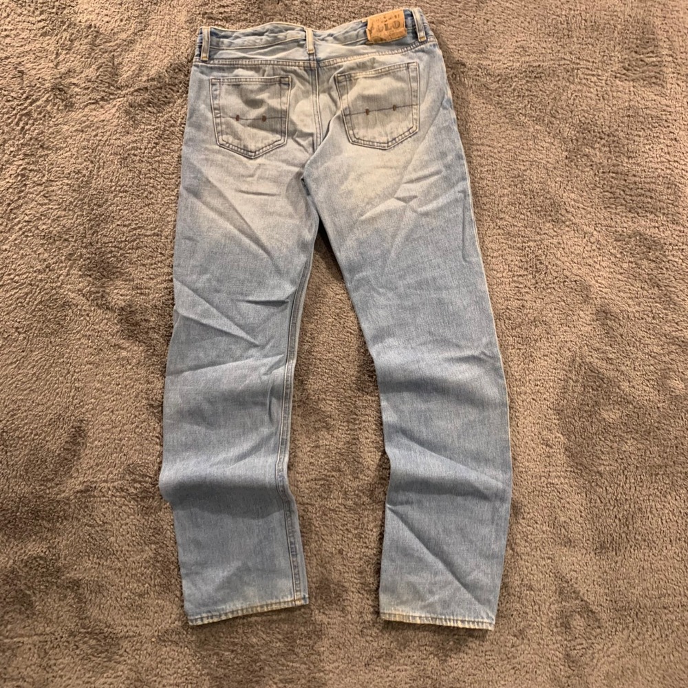 Polo Ralph Lauren Light Wash Straight Leg 100% Cotton Jeans Size 20 Womens 32x32